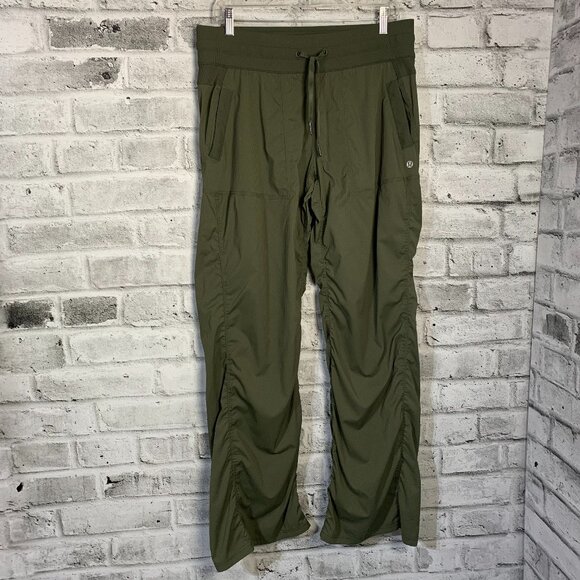 Lululemon Dance Studio Mid Rise Pants Unlined Army Green - Picture 1 of 14